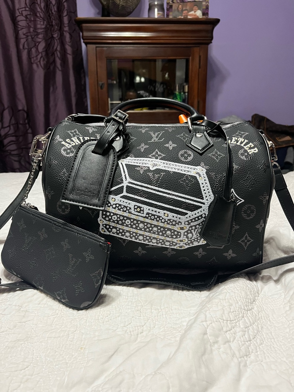Louis. Vuitton. Speedy. P9. Black Chest Nigo. Limited Edition Bag